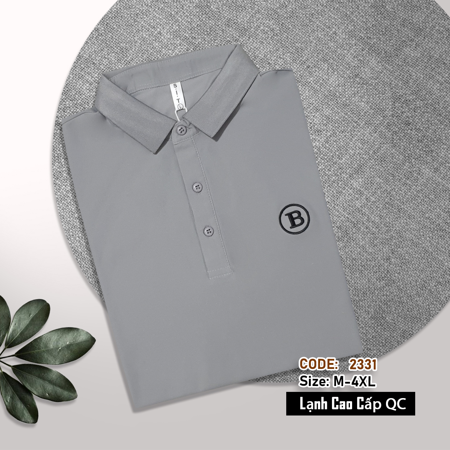 2331 - Áo Polo nam tay ngắn, Áo cổ trụ nam thun lạnh cao cấp, hàng Xưởng may Vinh Thiện Phát, sỉ từ 10 cái