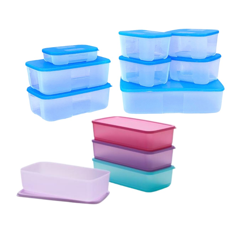 Bộ hộp trữ đông và trữ mát Tupperware Freezermate Set 8 + Pak N stor Set 4 (12 hộp)