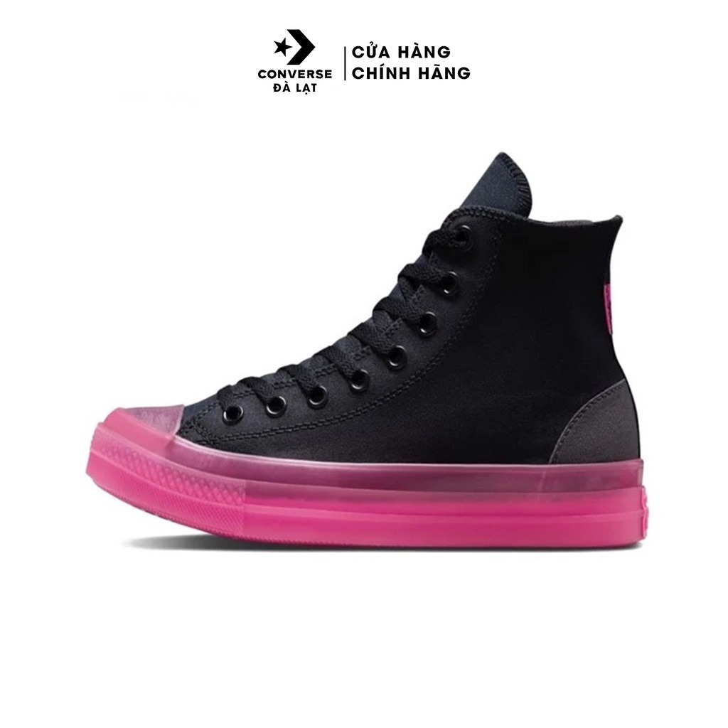 Giày Converse nữ chất vải canvas màu đen đế hồng cao su CX Street Utility-170993C