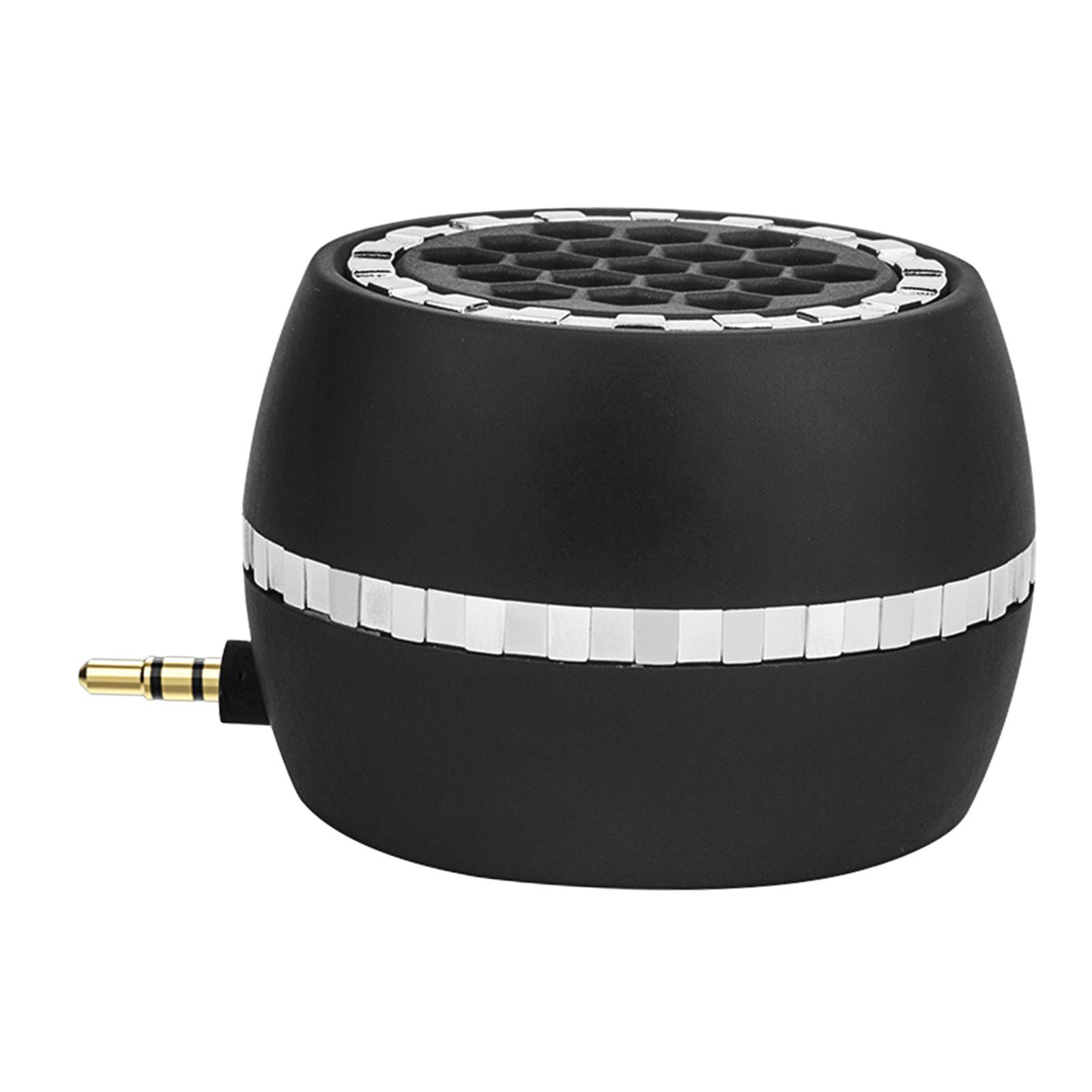 Wireless Mini Speaker with 3.5mm AUX Audio Jack for Mobile Phone Computer Black