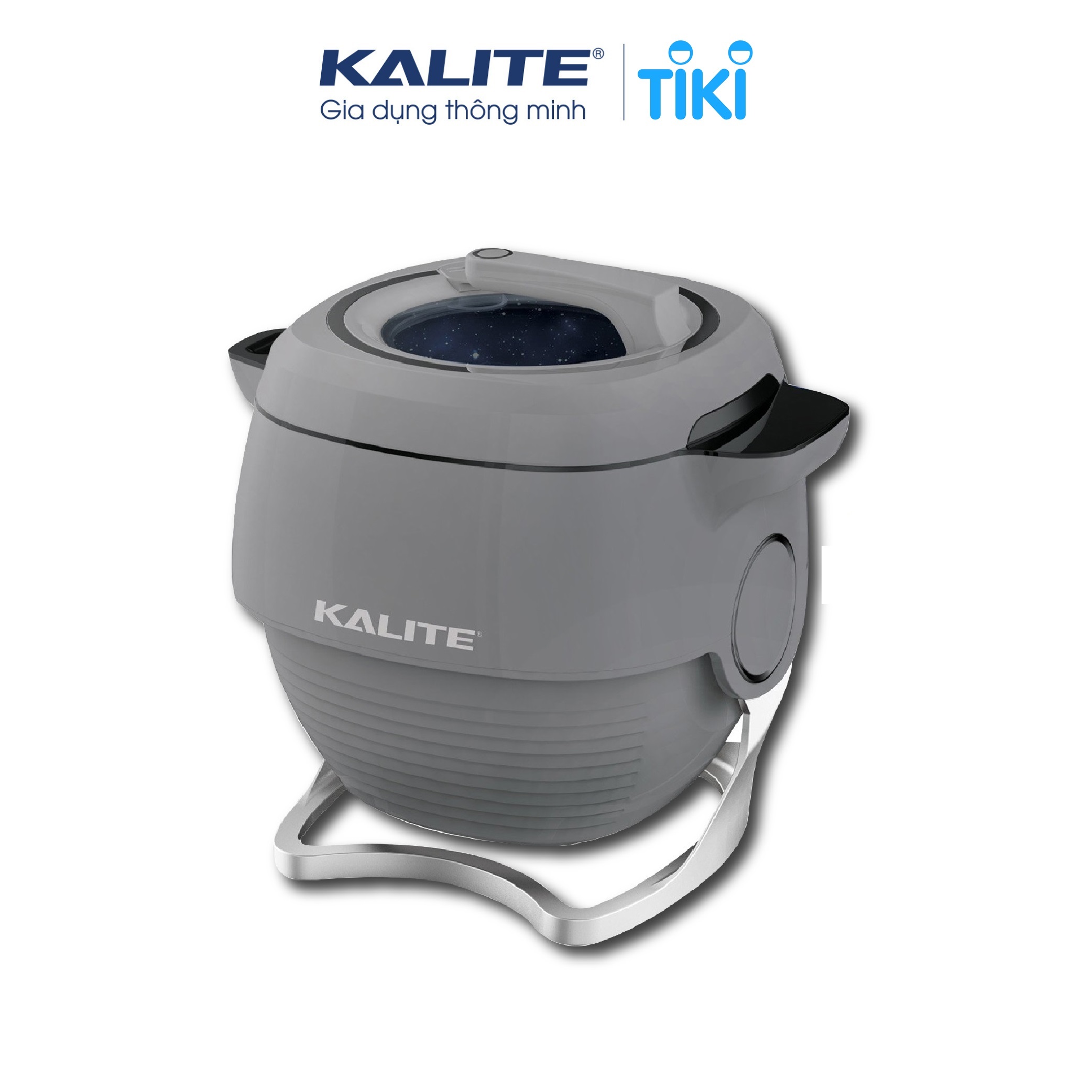 Nồi cao tần vũ trụ Kalite Galaxy, chiên xào đa năng, dung tích 6L, công suất 2000W, chế độ đảo tự động, nấu chậm chân không, nấu cơm, bảng điều khiển tiếng Việt, hàng chính hãng