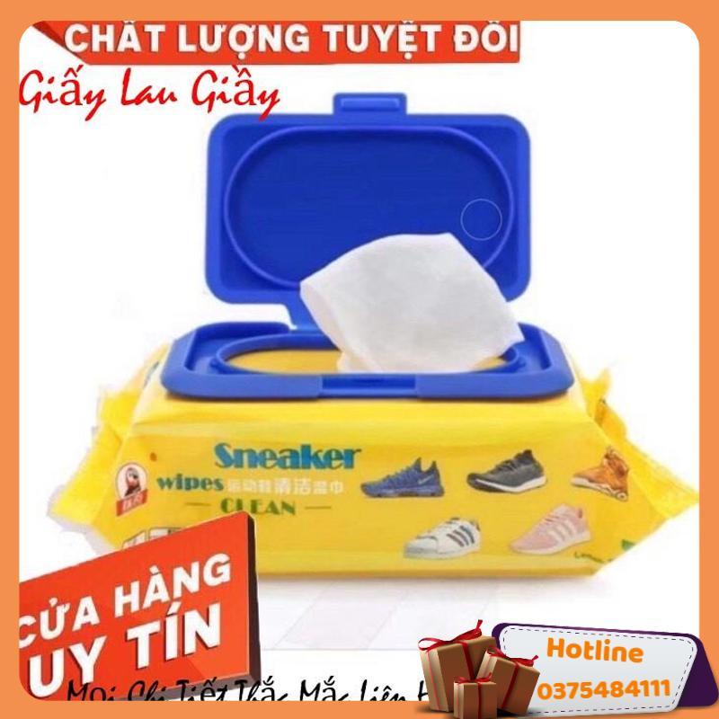 Khăn Giấy Lau Giày Siêu Sạch Sneaker Hộp 30 Tờ Không Hoá Chất Làm Hại Vải - Hàng Loại 1