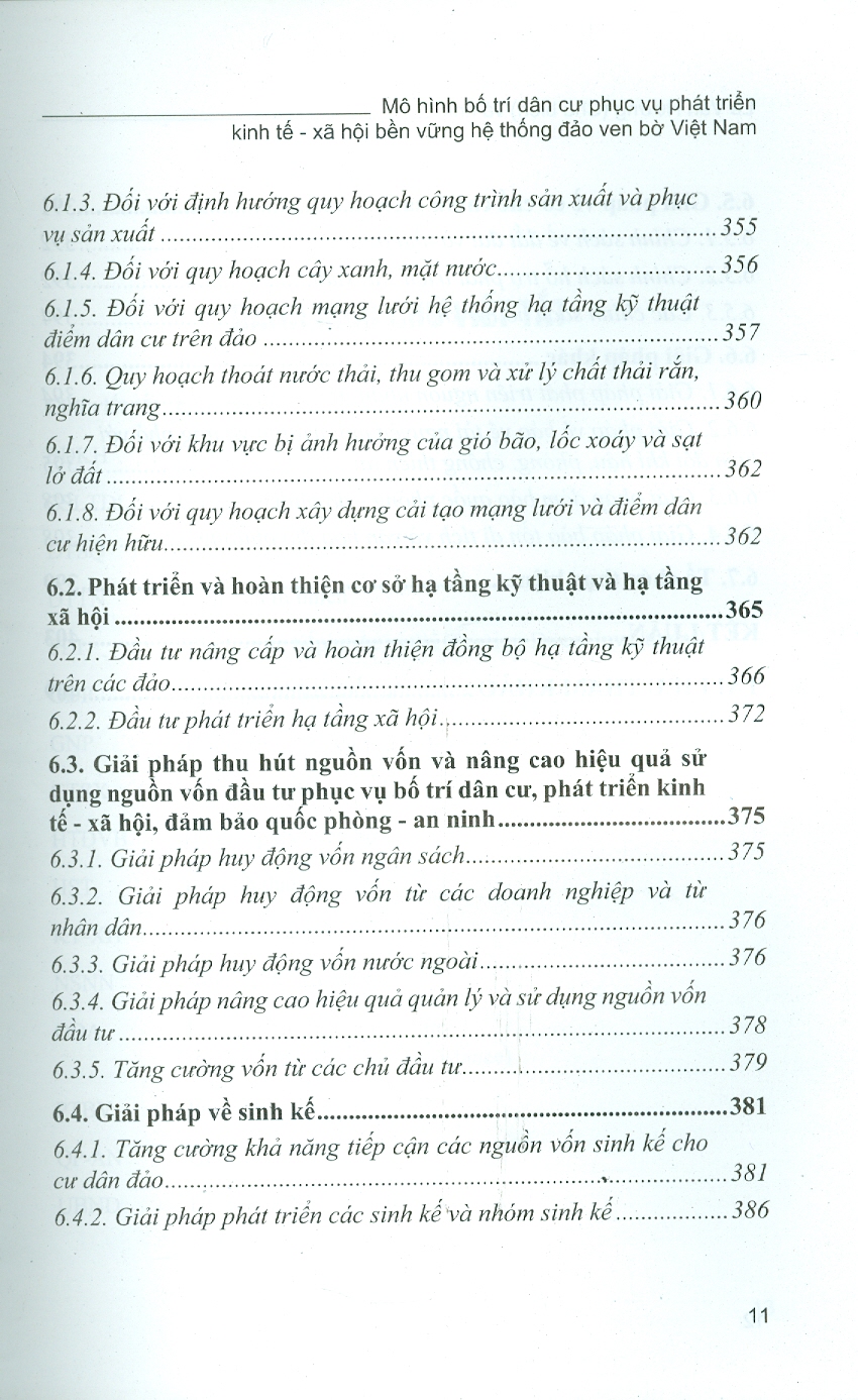 Mô Hình Bố Trí Dân Cư Phục Vụ Phát Triển Kinh Tế - Xã Hội Bền Vững Hệ Thống Đảo Ven Bờ Việt Nam (Bộ Sách Chuyên Khảo Biển Và Công Nghệ Biển) (Bìa Cứng)