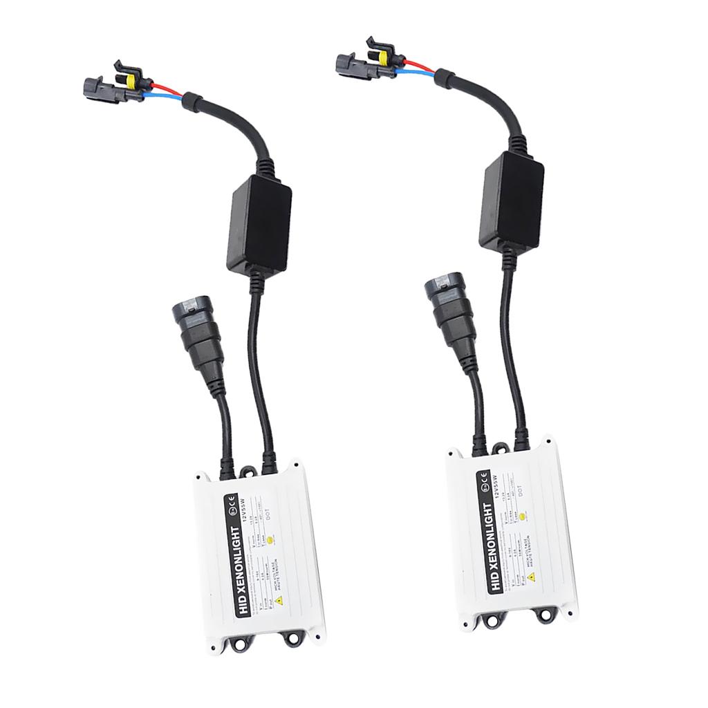 1 Pair 12V 55W AC HID Digital Ballasts For H1 H3 H4 H7 H10 H11 9005 9006 D2r