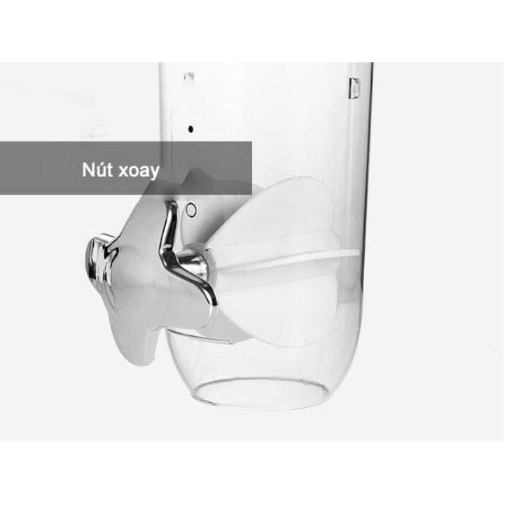 Bình treo tường đựng gia vị đựng ngũ cốc Nhựa ABSCare - Bộ 3 bình - AsiaMart