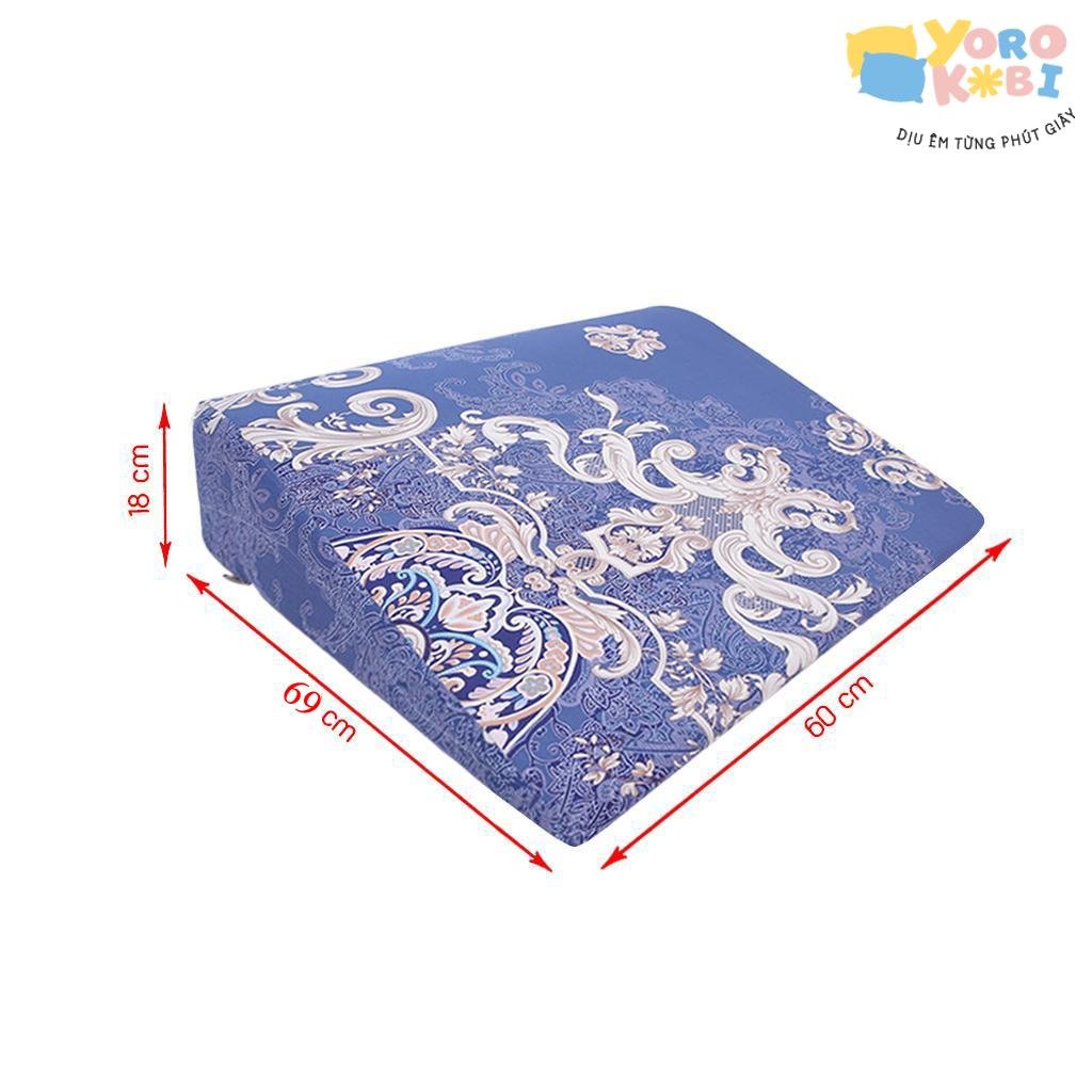 Gối kê chống trào ngược dư thừa acid người lớn YOROKOBI cao 18cm - chống trượt, chống gập cổ
