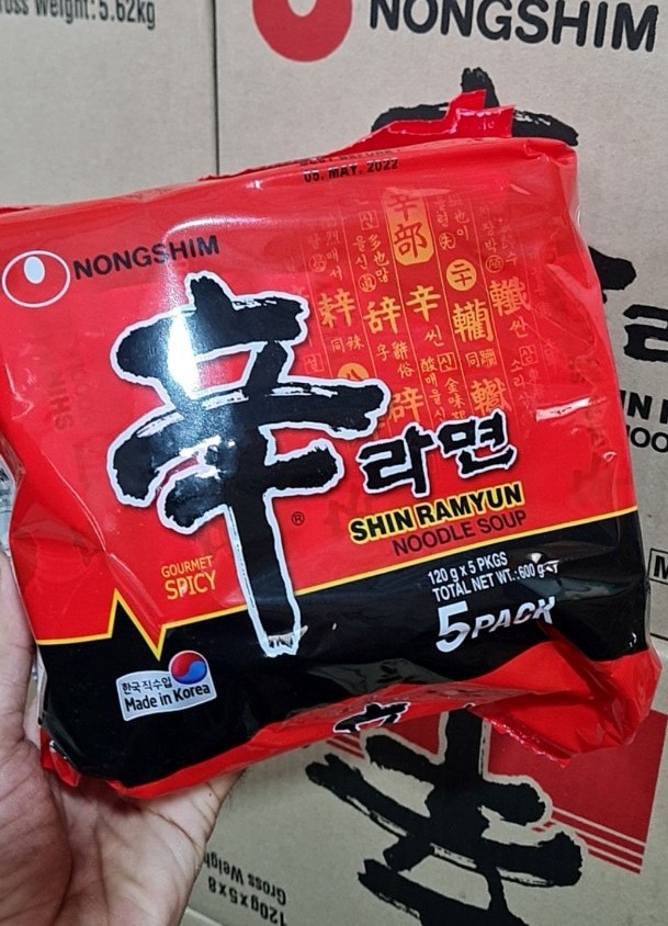 (LỐC 5 GÓI) Mì Shin Ramyun gói 120g