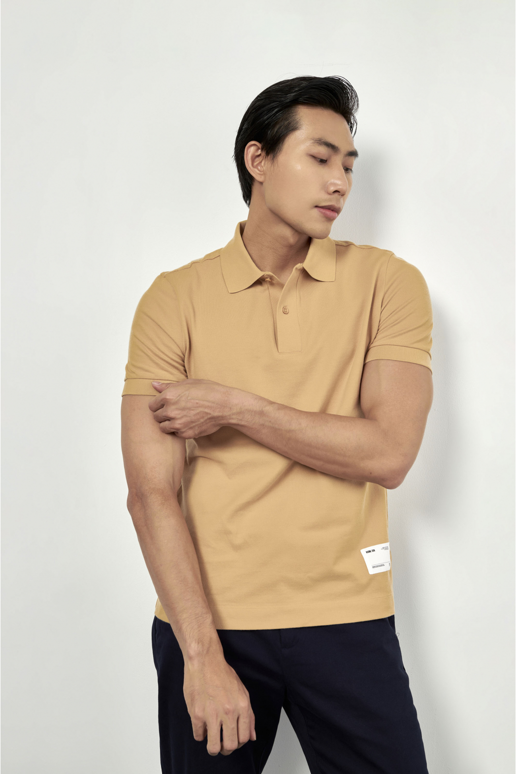 Áo Polo Nam ROUTINE Cổ Dệt Gân To Form Fitted - 10S23POL066 | LASTORE MENSWEAR