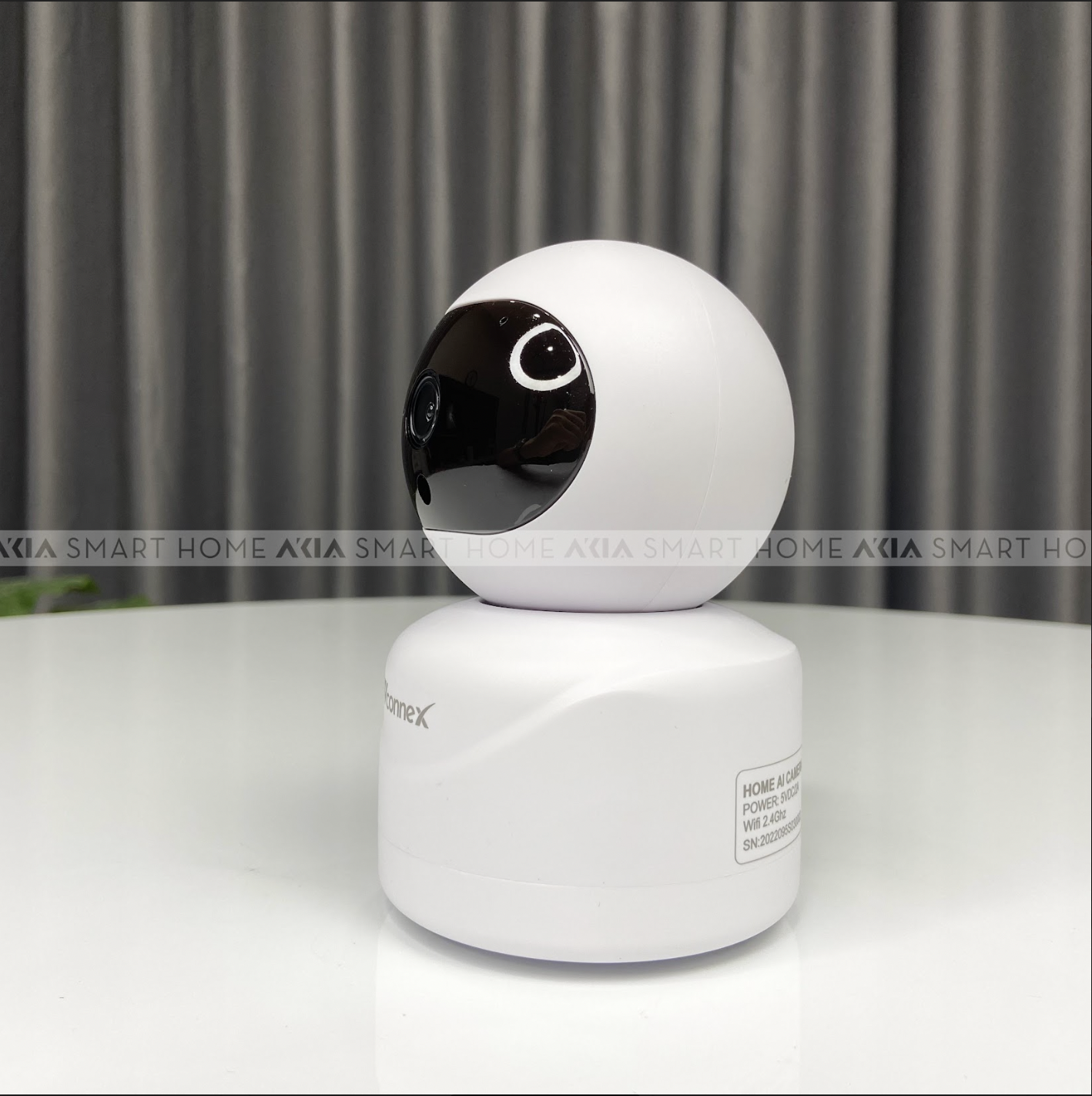 Camera trong nhà Vconnex - Camera wifi giám sát AI, độ phân giải Ultra HD 4K 3MP, đàm thoại 2 chiều, xoay 360 độ, 6 đèn hồng ngoại - Hàng chính hãng