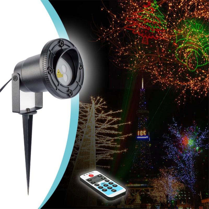 Đèn trang trí sân vườn laser light nhiều màu