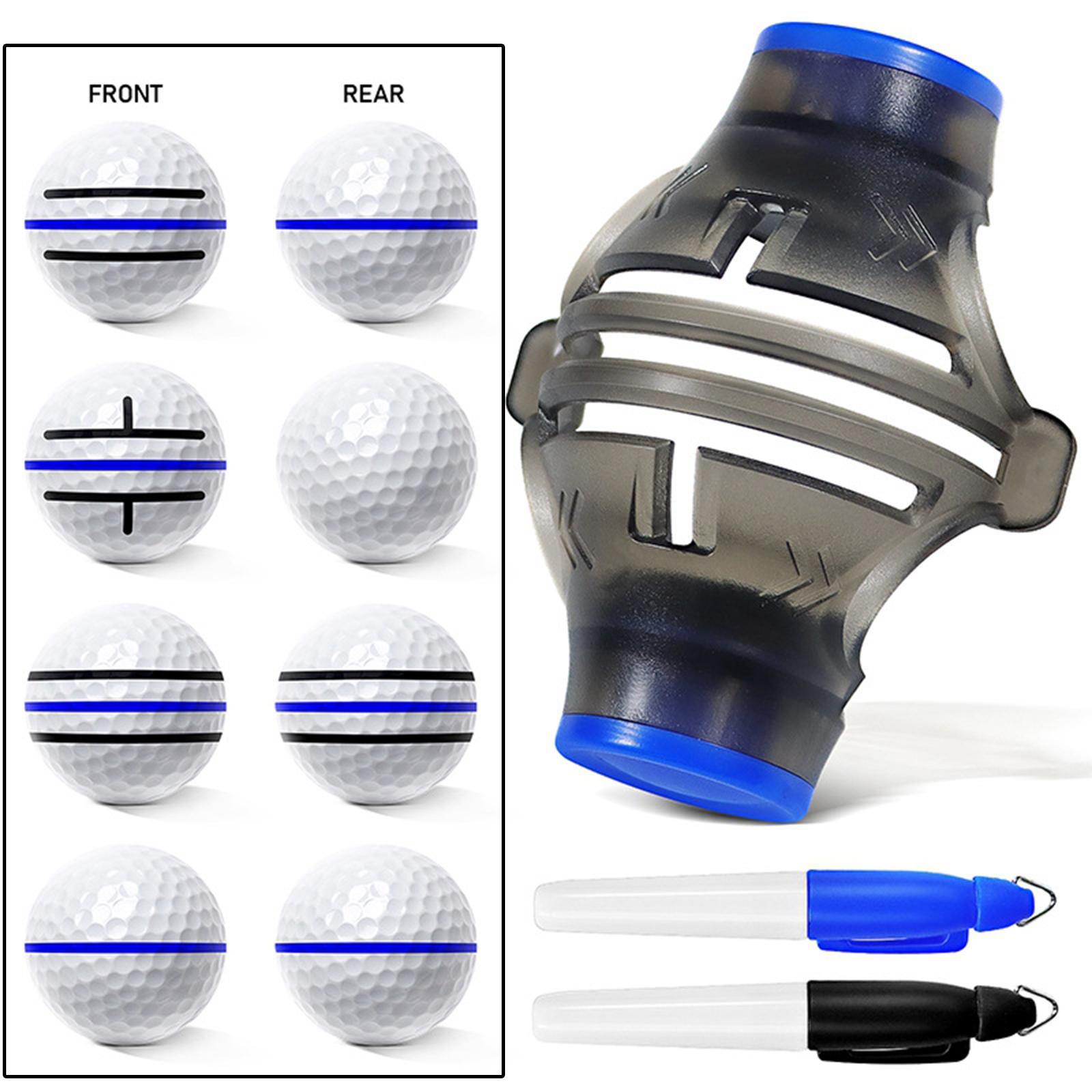 Golf Liner Tool with Marker Pens Line Drawing Golf Ball Liner