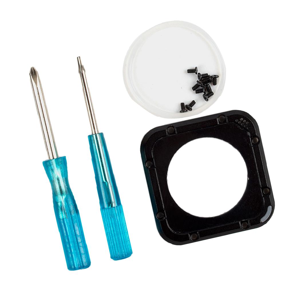 Replacement Kit CNC Lens Protetive Side Frame Lens Cover with Tools for for for for for GoPro Hero 4 Session Camera Accessories