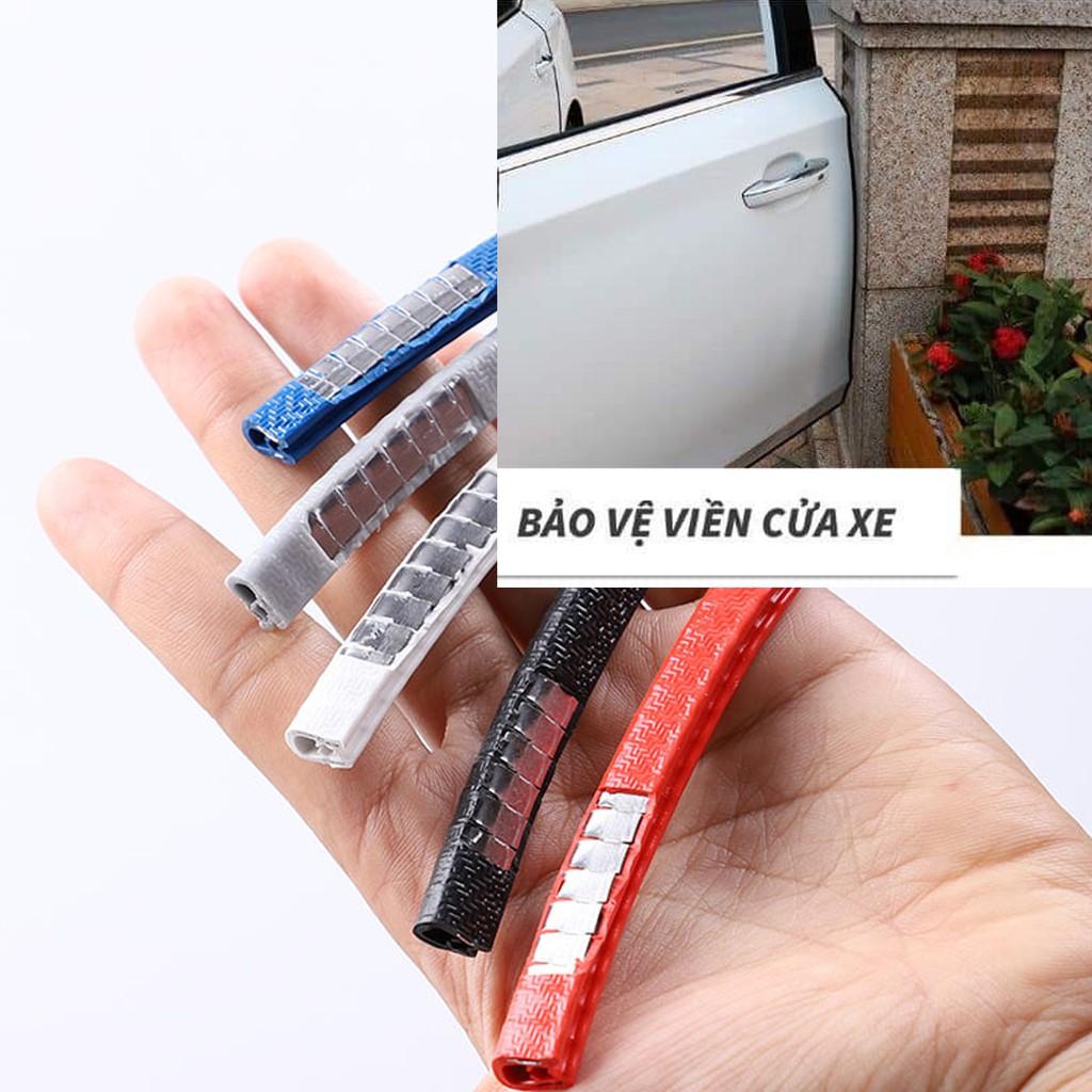 Cuộn 5m Nẹp Viền Cửa Xe Ô Tô Cao Su Chữ U Lõi Thép Trang Trí Chống Va Đập Cửa Xe Hơi  | OTOALO