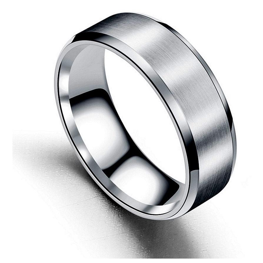 Nhẫn Nam nữ Elas Ring Phong Cách trẻ trung lịch lãm Màu Đen Bạc Đẹp Cao Cấp - Nhẫn Chất liệu Titan Không Gỉ- Elas Ring