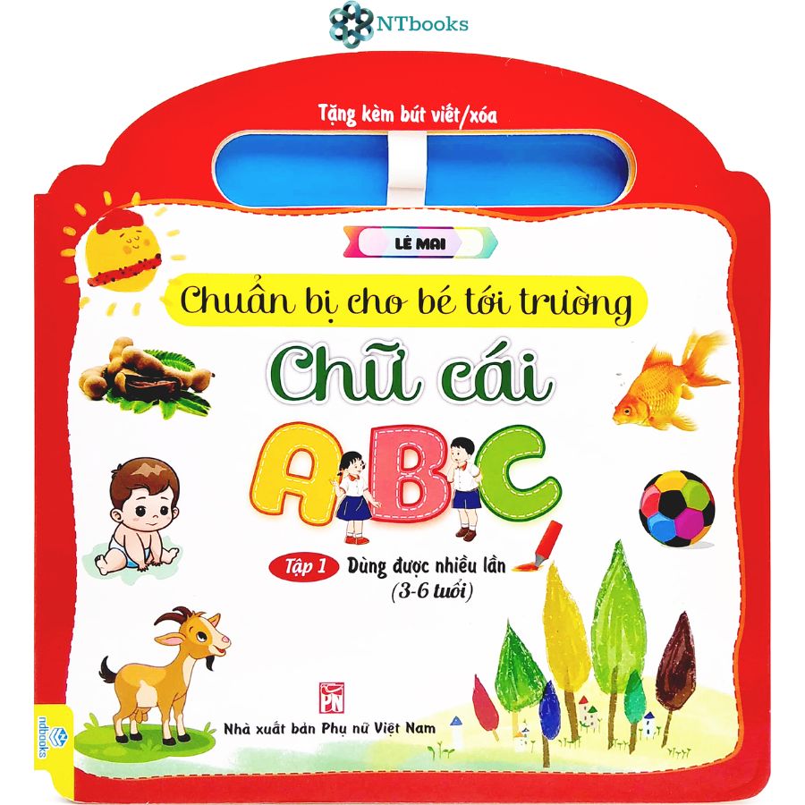 Combo 3 cuốn Chuẩn Bị Cho Bé Tới Trường - Chữ Cái + Chữ Số(3-6 Tuổi)