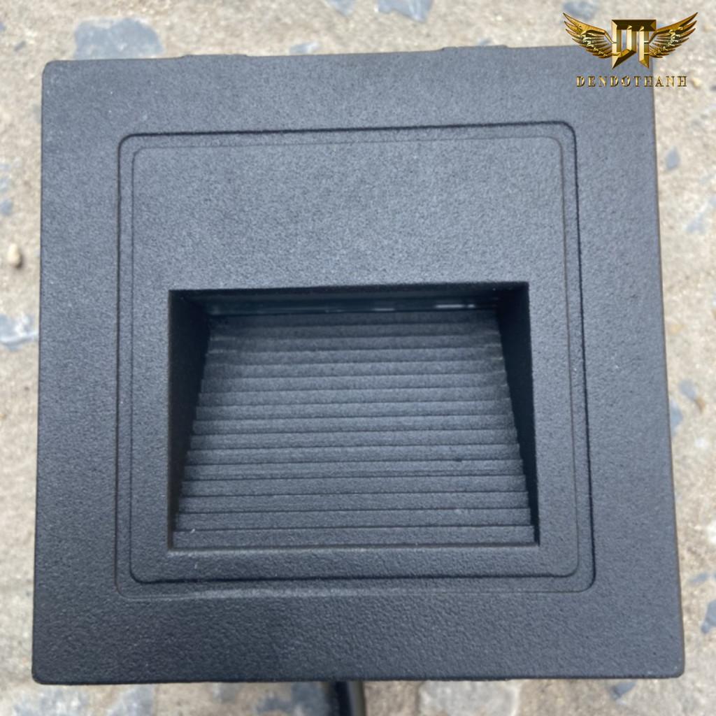 Đèn âm bậc cầu thang RSV764 âm tường hắt tường trang trí chống nước ,đèn sân vườn cao cấp DT LIGHT - VỎ ĐEN 3w