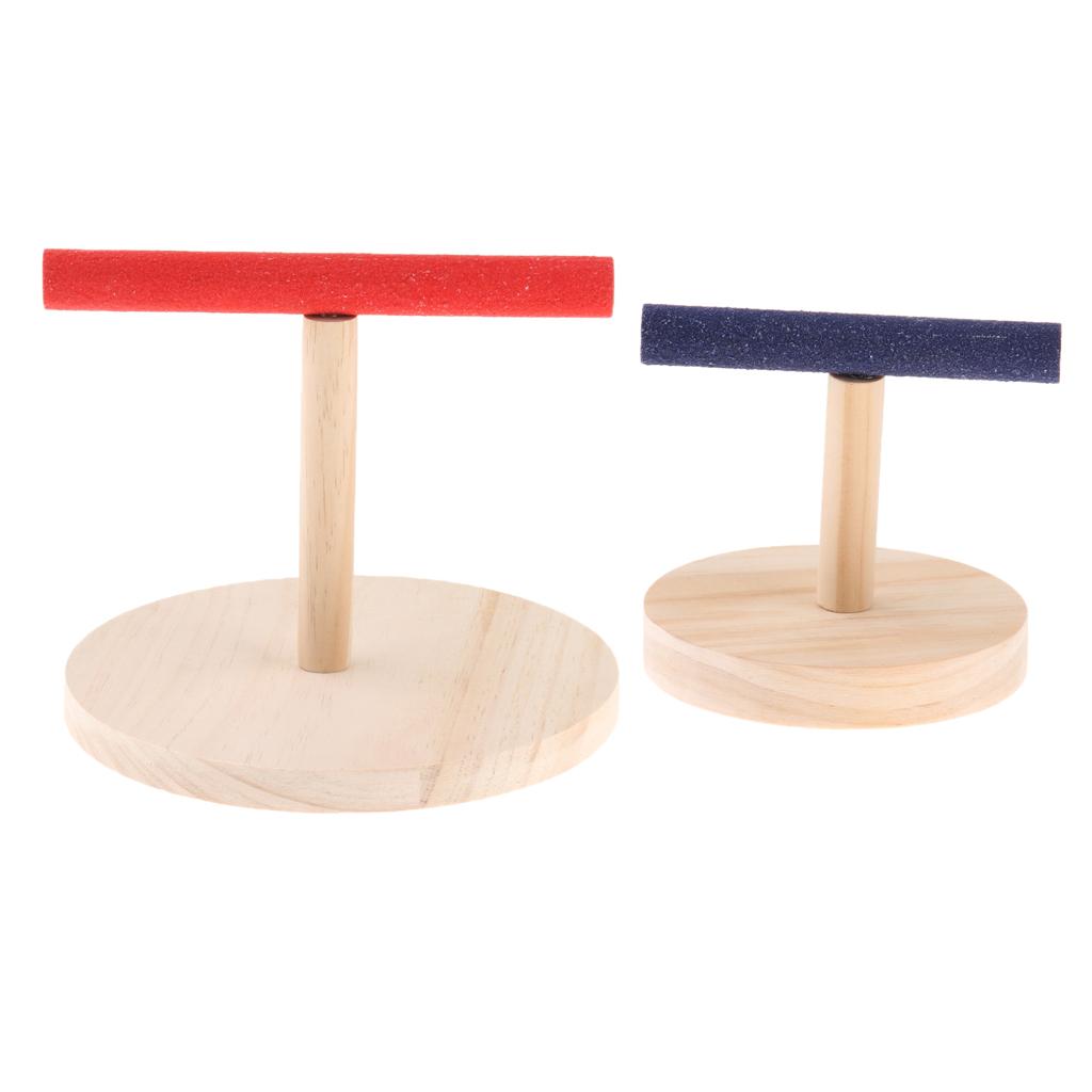 Birds Parrot Nest Cage Play Stand Perch Pet Bird Parrot Platform Toy 2 Pack