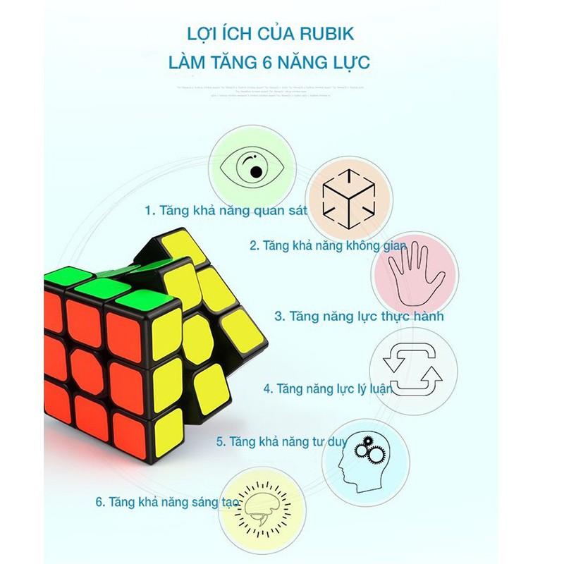 Rubik 3x3 Qiyi Sail W Rubic 3 Tầng Khối Lập Phương Ma Thuật