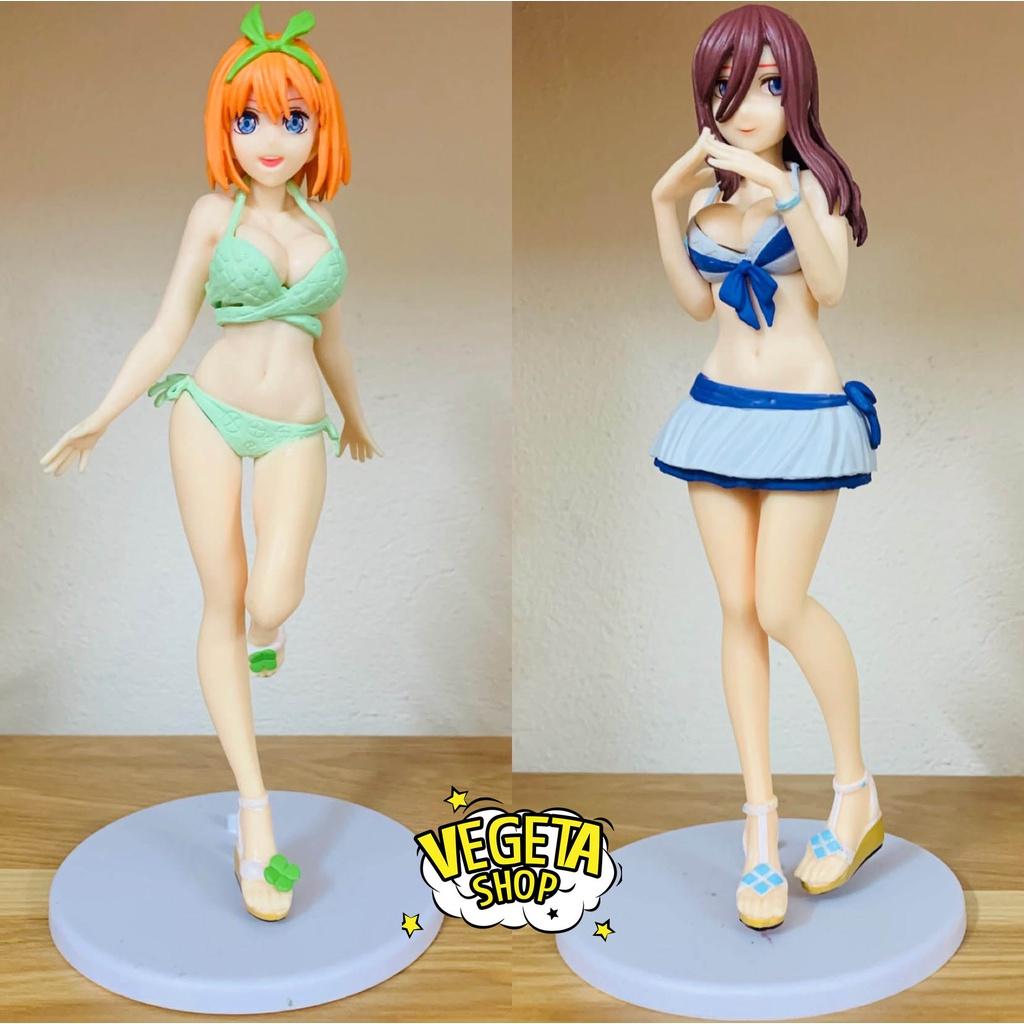 Mô hình Nhà có 5 nàng dâu Gotoubun no Hanayome Ichika Nino Miku Yotsuba Itsuki mặc Bikini Nhà có năm nàng dâu - Cao 20cm