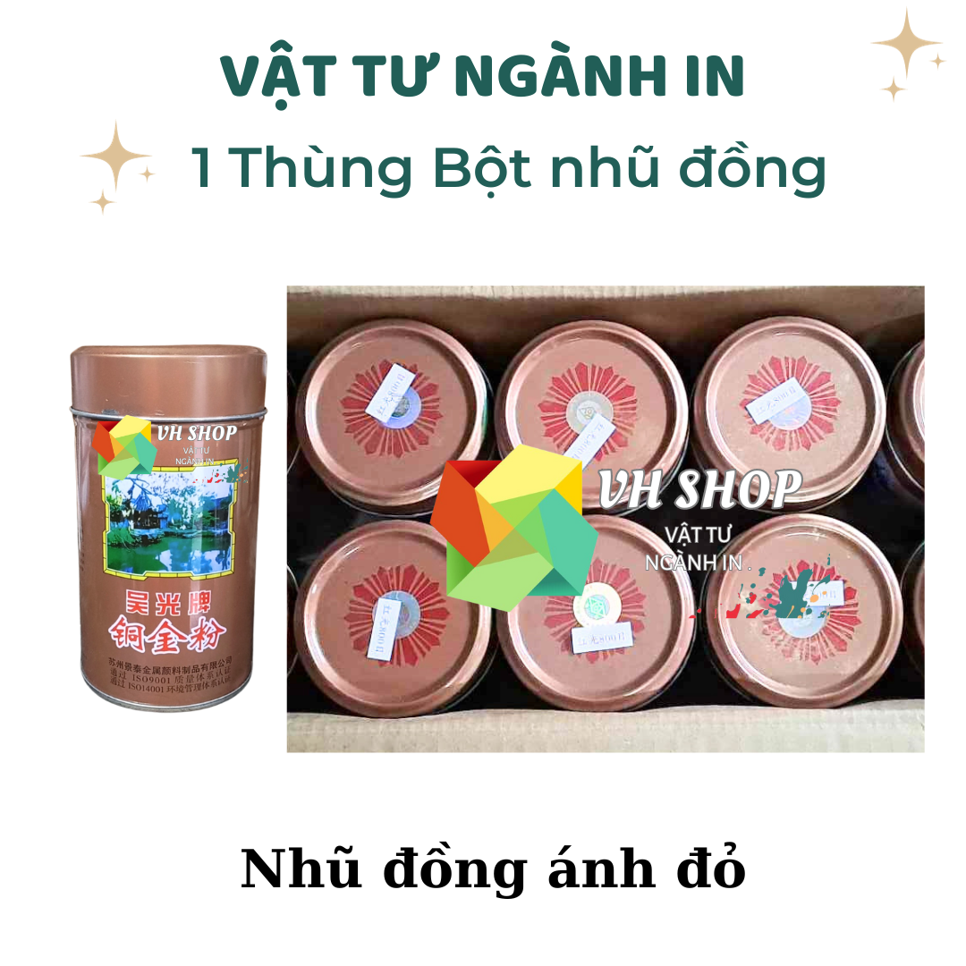 1 thùng 10 kg Bột nhũ vàng đồng in lụa, pha sơn