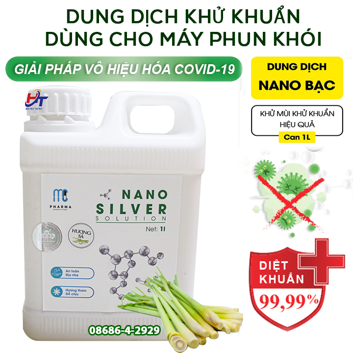 Dung dịch dùng cho máy phun khói Nano Bạc khử mùi khử khuẩn cho xe ô tô, nhà cửa, văn phòng.....