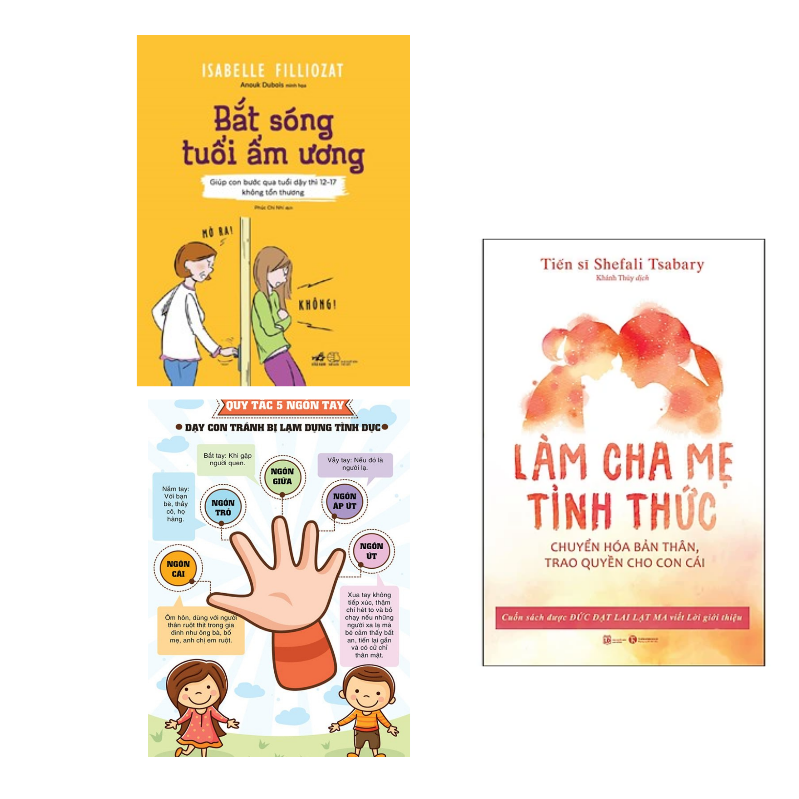 Combo sách dành cho Cha Mẹ: Bắt Sóng Tuổi Ẩm Ương (Giúp Con Bước Qua Tuổi Dậy Thì 12-17 Không Tổn Thương)+Làm Cha Mẹ Tỉnh Thức - Chuyển Hóa Bản Thân, Trao Quyền Cho Con Cái / Tặng kèm Poster Ngộ Nghĩnh