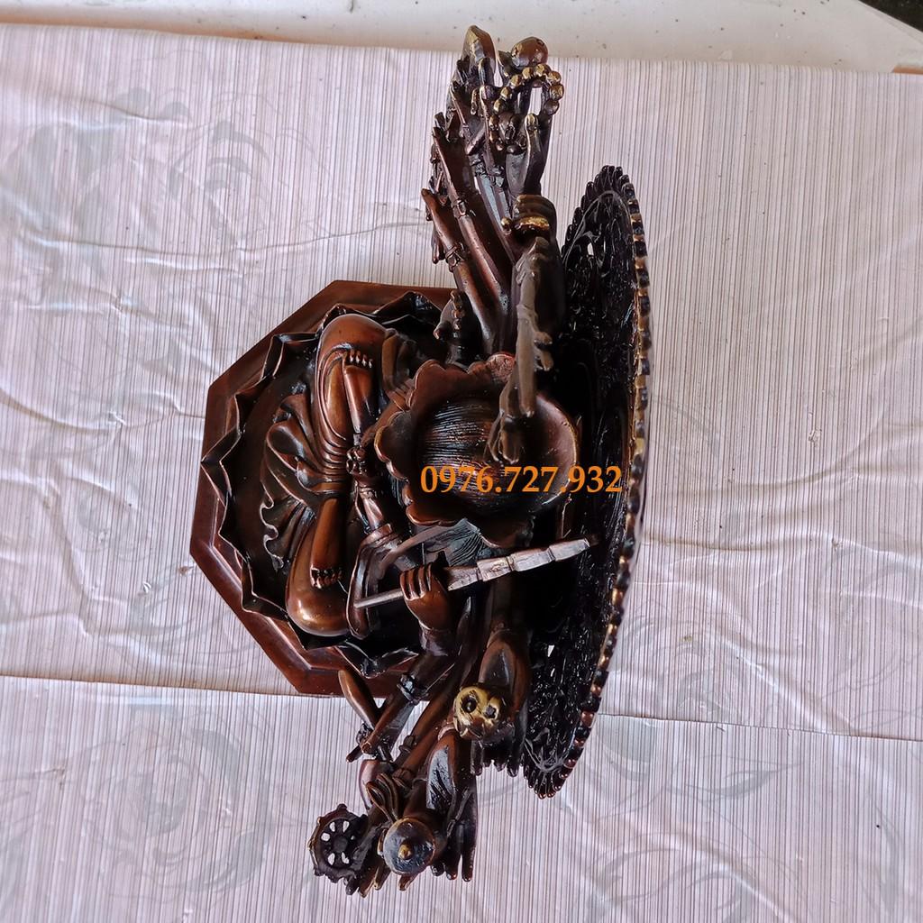 Tượng phật chuẩn đề cao 25cm, bán tượng phật bằng đồng, giá bán tượng chuẩn đề