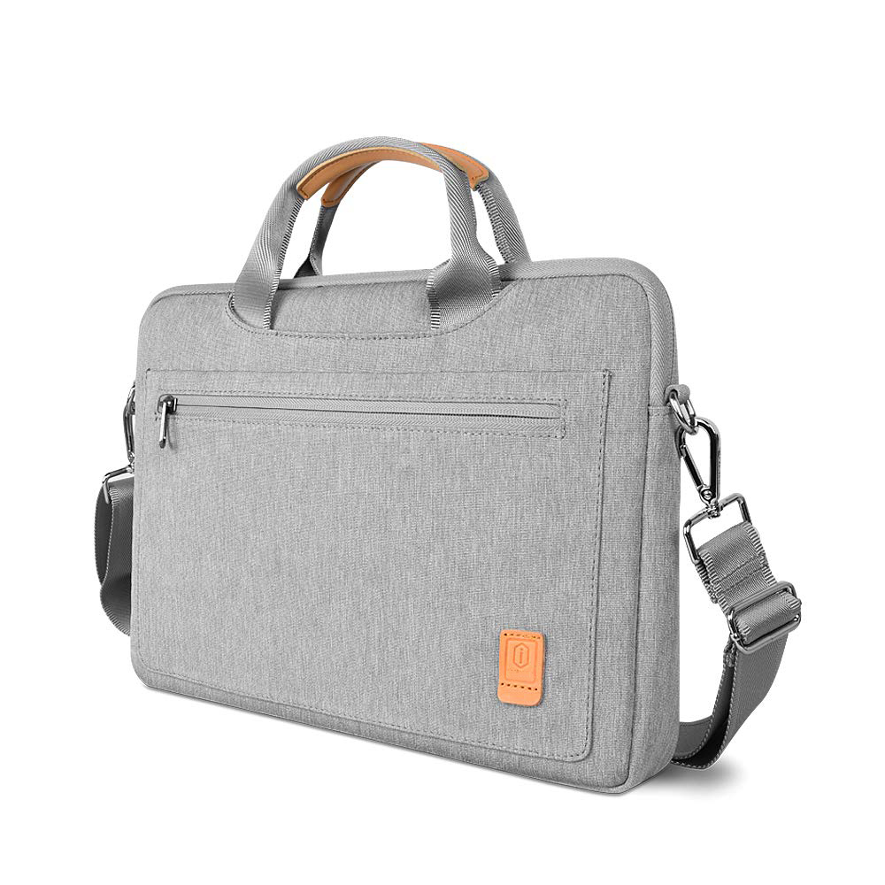 Túi xách laptop, macbook chống sốc : Nhiều ngăn đựng - Chống nước W348 (Màu xám)