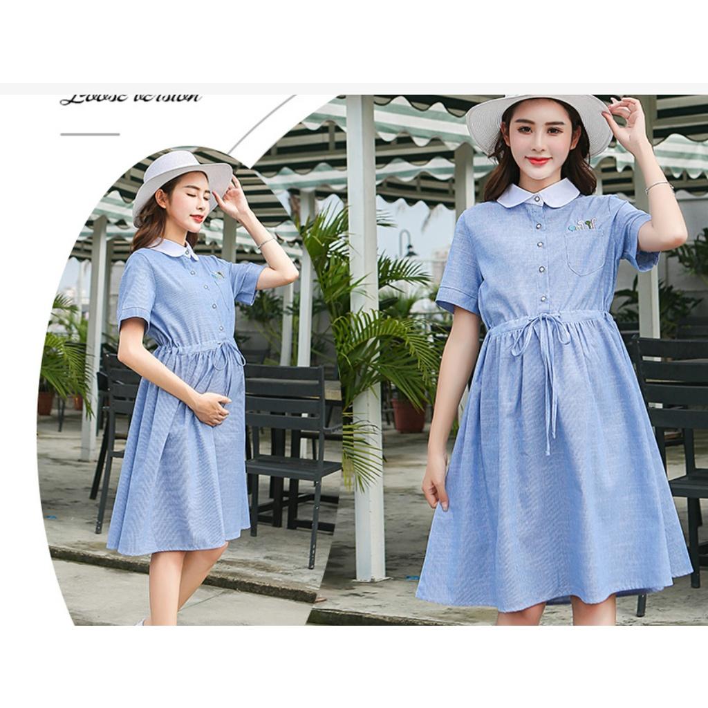 ĐẦM BẦU VÁY BẦU CÔNG SỞ CỔ LÁ SEN TRẮNG