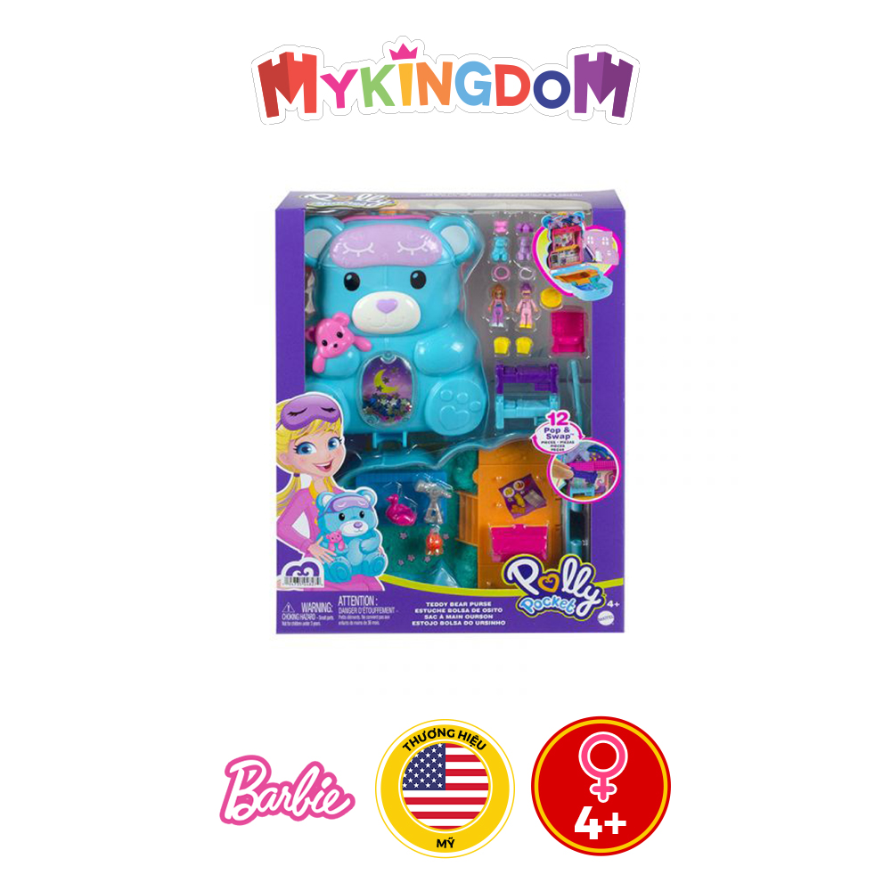 Đồ Chơi POLLY POCKET Túi Gấu Teddy Dễ Thương HGC39/GKJ63