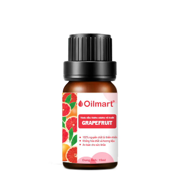 Tinh Dầu Thiên Nhiên Vỏ Bưởi Oilmart Grapefruit Essential Oil 15ml