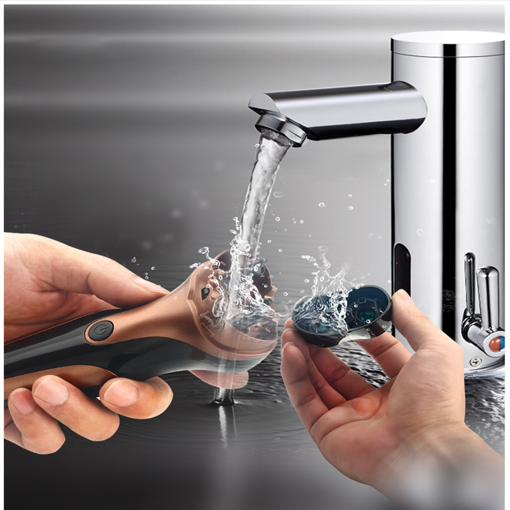 Máy cạo râu Feihong lưỡi kép pin sạc công suất 2W chống nước IPX7, màn hình hiển thị mức pin, êm ái không làm tổn hại da