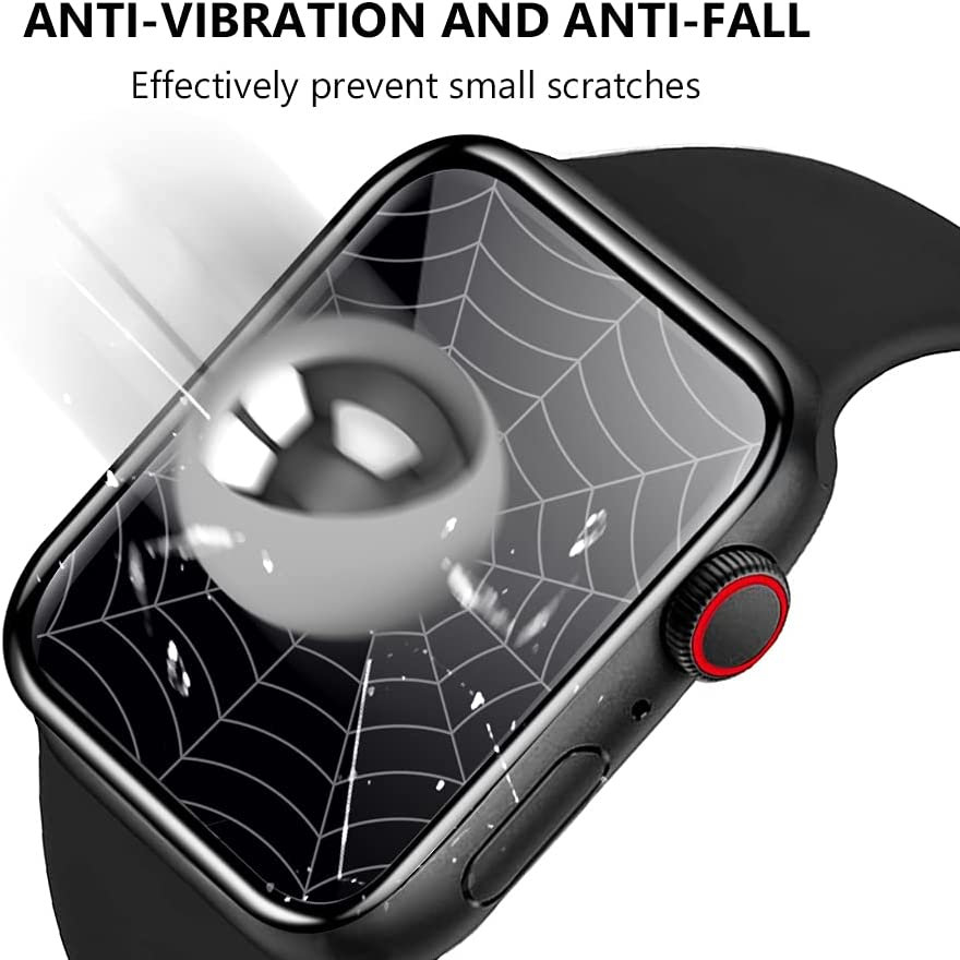 Miếng dán màn hình full 4D ppf silicon dành cho Apple Watch 45mm series 7 hiệu COTEETCI Pet Soft - hàng nhập khẩu