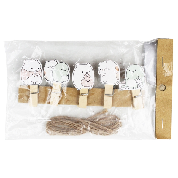 Kẹp Gỗ Hình Nhỏ 9 - Mẫu 38 - Sumikko Gurashi