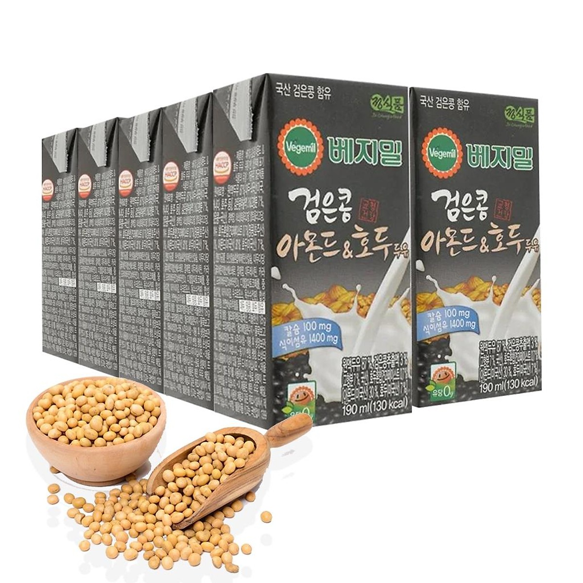 Lốc 16 hộp Sữa Đậu Đen Óc Chó Hạnh Nhân Vegemil