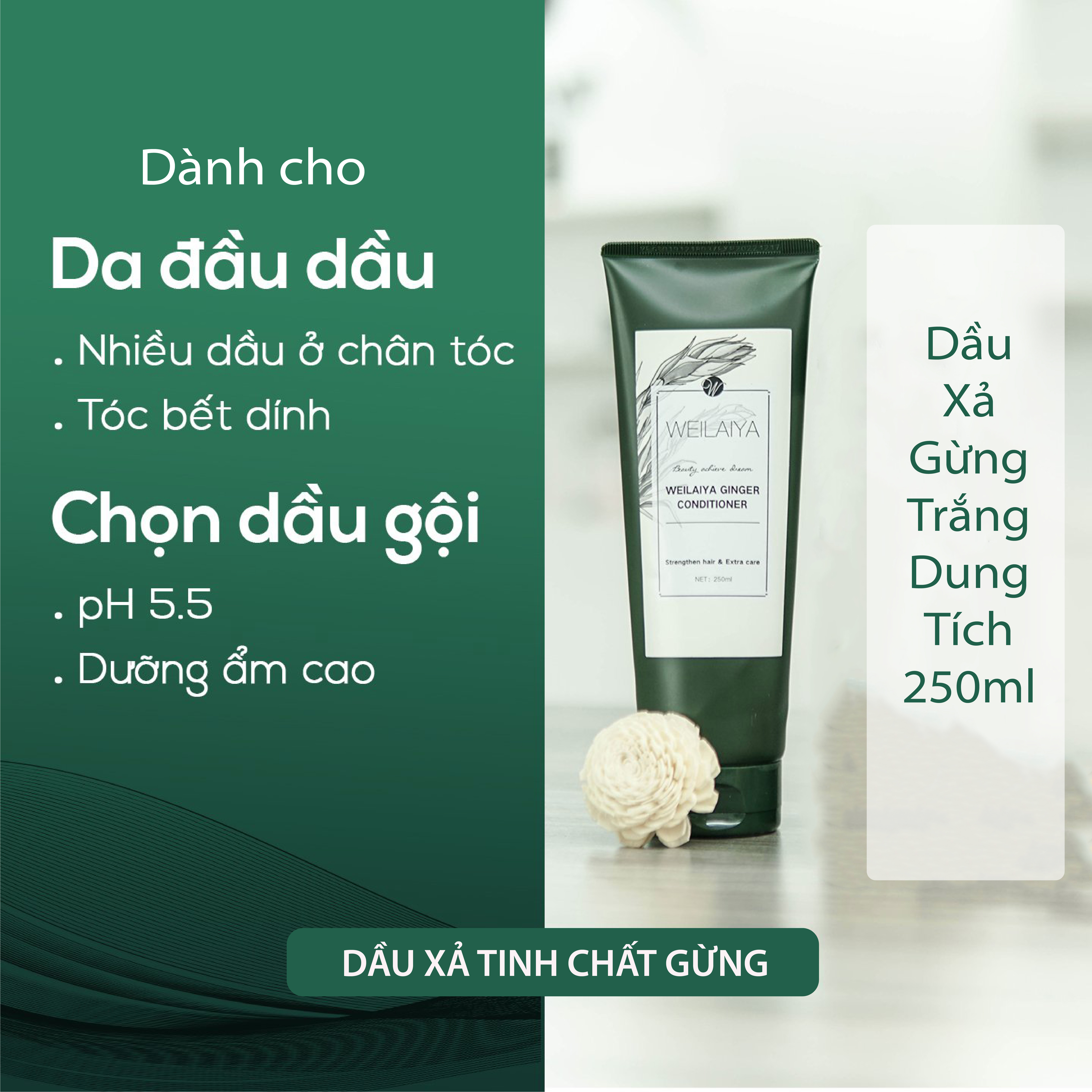 Dầu Xả Thiên Nhiên - Dầu Xả Weilaiya Phục Hồi Tóc