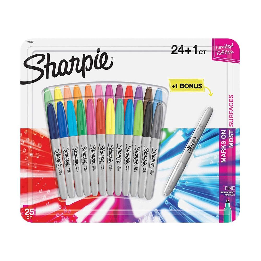 Viết Lông Nhiều Màu Sharpie Permanent Marker (Set 25 Cây) của Mỹ