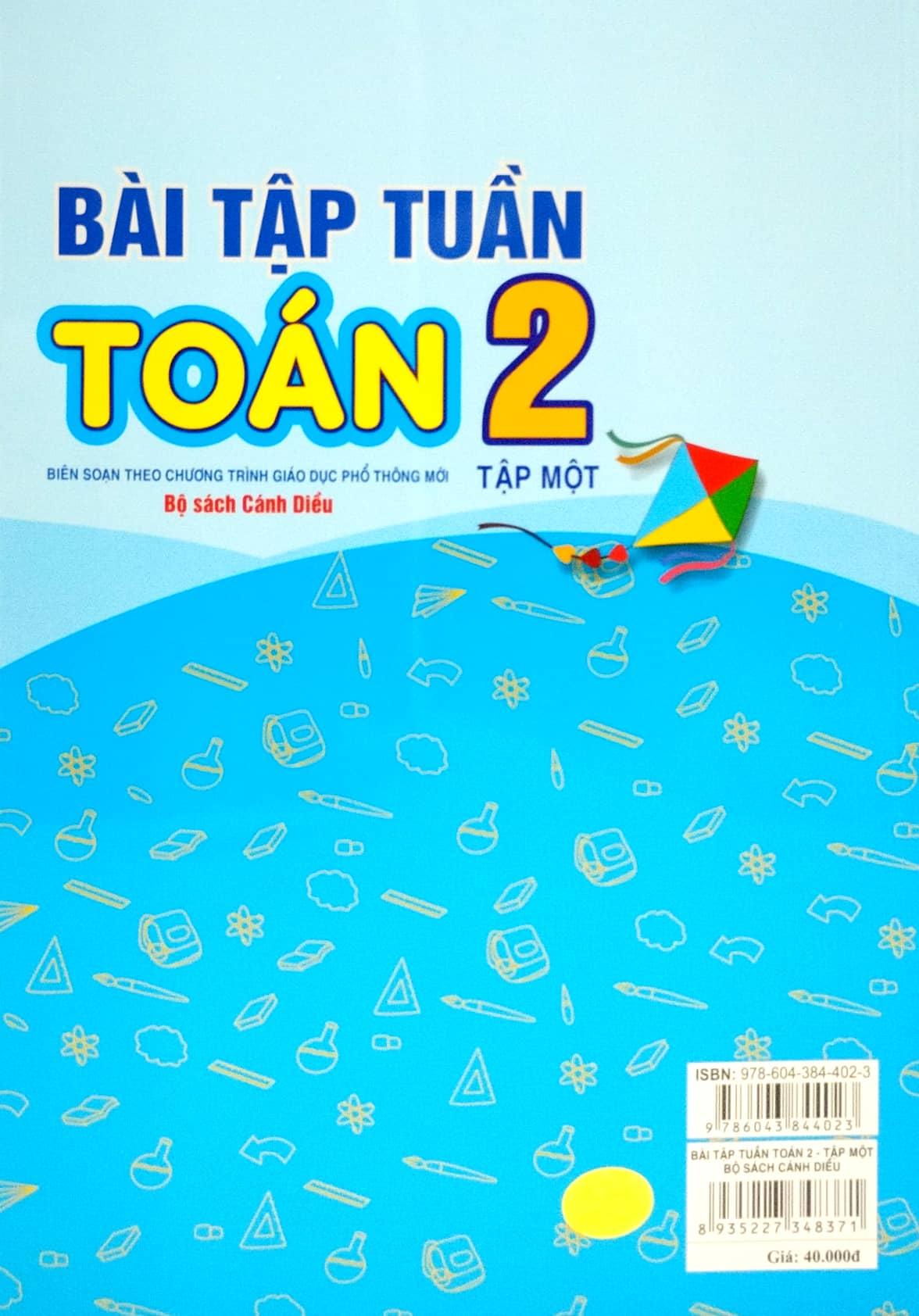 Bài Tập Tuần Toán 2 - Tập 1 (Bộ Sách Cánh Diều)