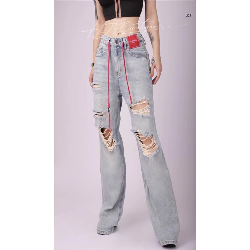 Quần Jeans rách gối Hàn Quốc - J26