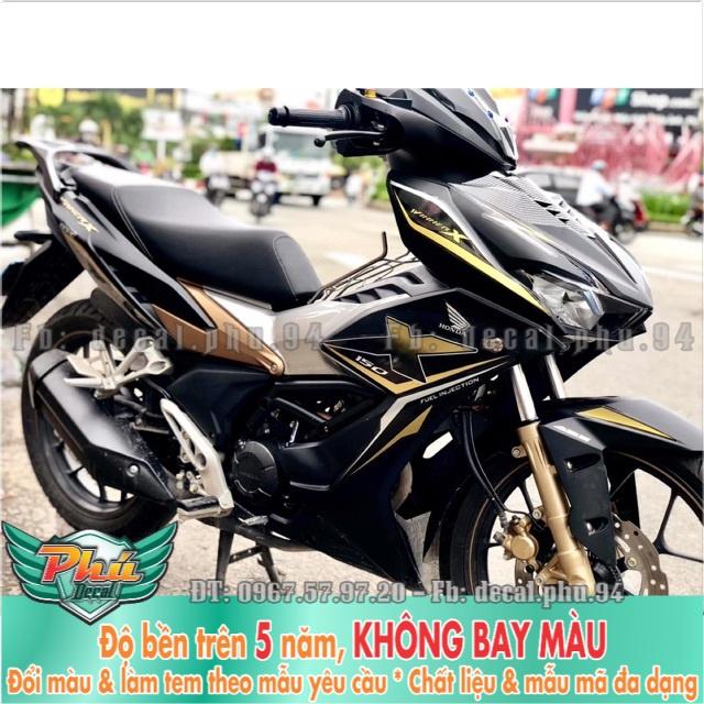 Tem rời Winner X Đen nhám mẫu mới