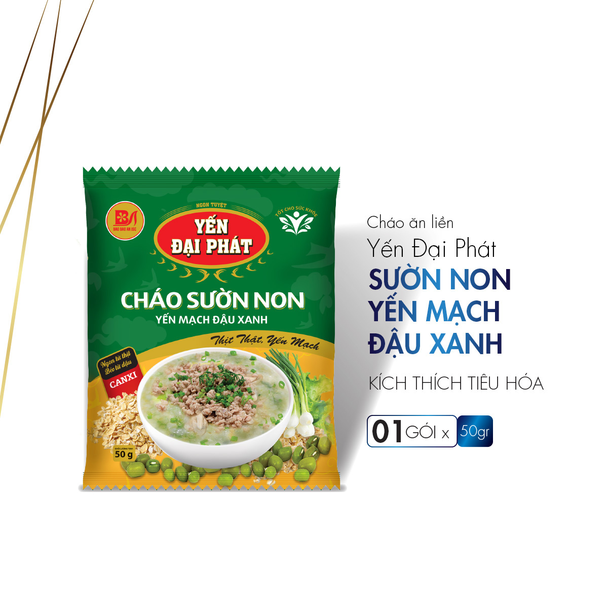 - Yến Đại Phát 4 gói gia vị, ăn liền, tiện lợi, thơm ngon