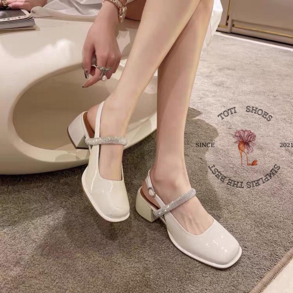 Hàng cao cấp GIÀY THỜI TRANG TOTIIE STORE - SANDAL CAO GÓT BÍT MŨI NỮ TÍNH - SỤC NỮ HỞ HẬU QUAI CÀI - G2209060