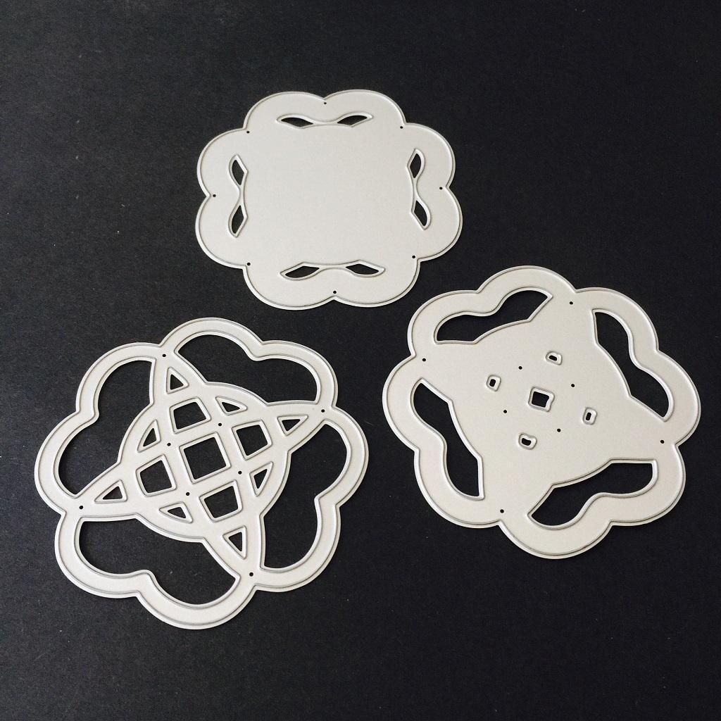 3Pcs Metal DIY Cutting Dies Scrapbook Photo Album Card Making Tool Embossed