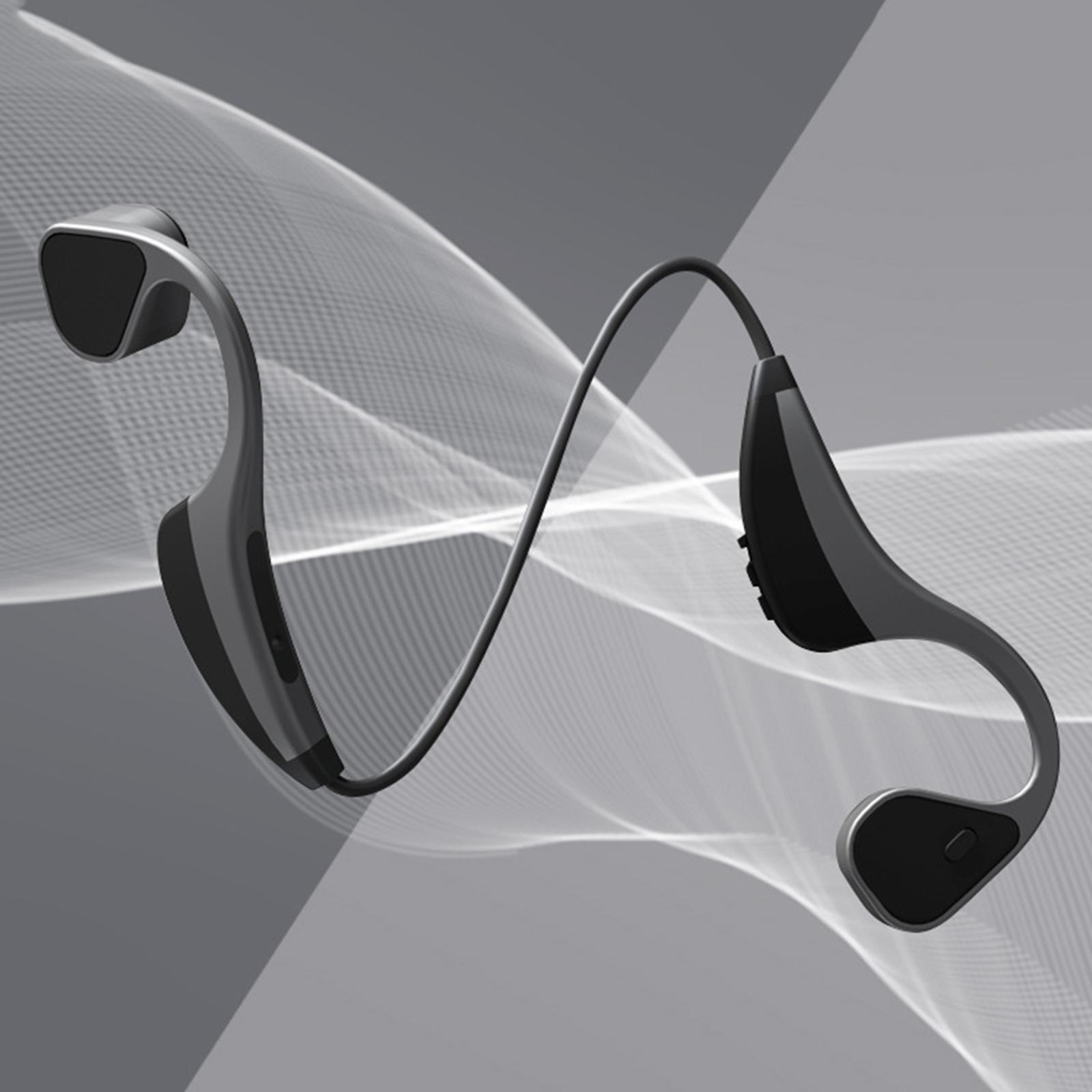 Bone Conduction Swimming Headphones Bluetooth 5.0 IP67 Waterproof Wireless Open Ear Headset for Swimming Running Cycling Driving Gym