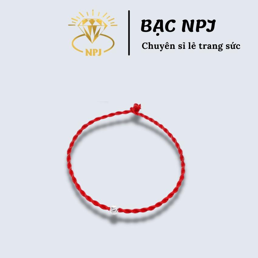 Lắc tay chỉ đỏ,Vòng tay chỉ đỏ SIÊU XINH vòng tay chỉ đỏ mix bi bạc ra mang lại may mắn