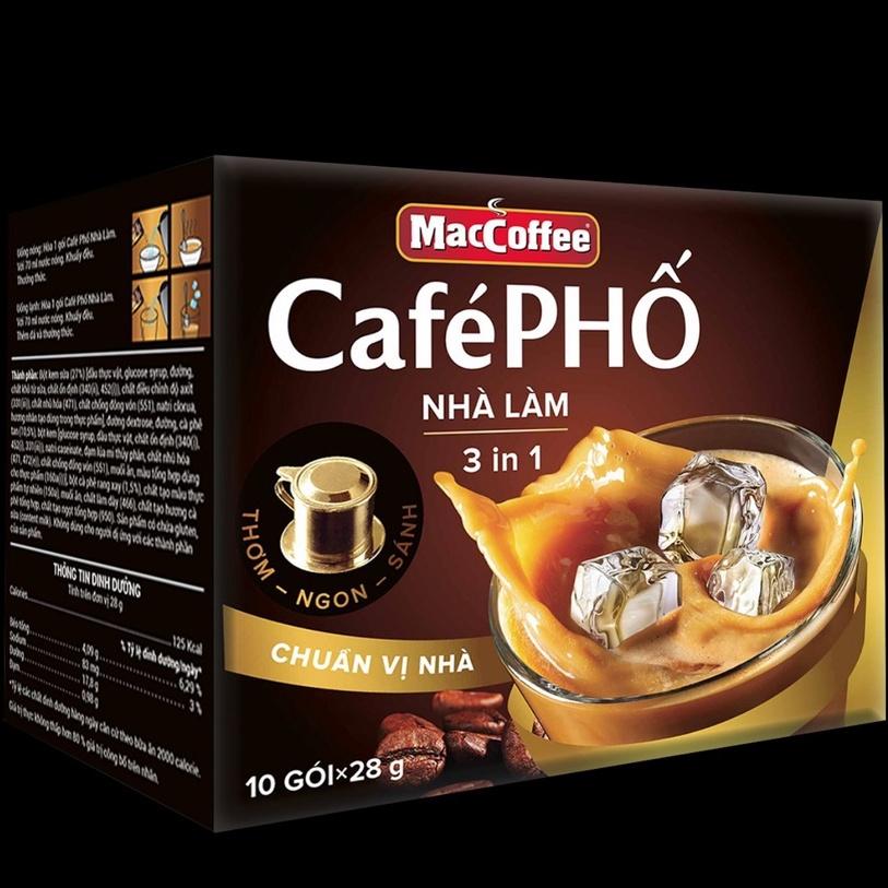 Combo 2 hộp Cà phê Phố Nhà làm - MacCoffee (hộp 10 gói x 28g)