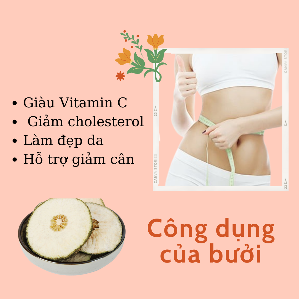 Bưởi thái lát sấy lạnh robimart gói 500g