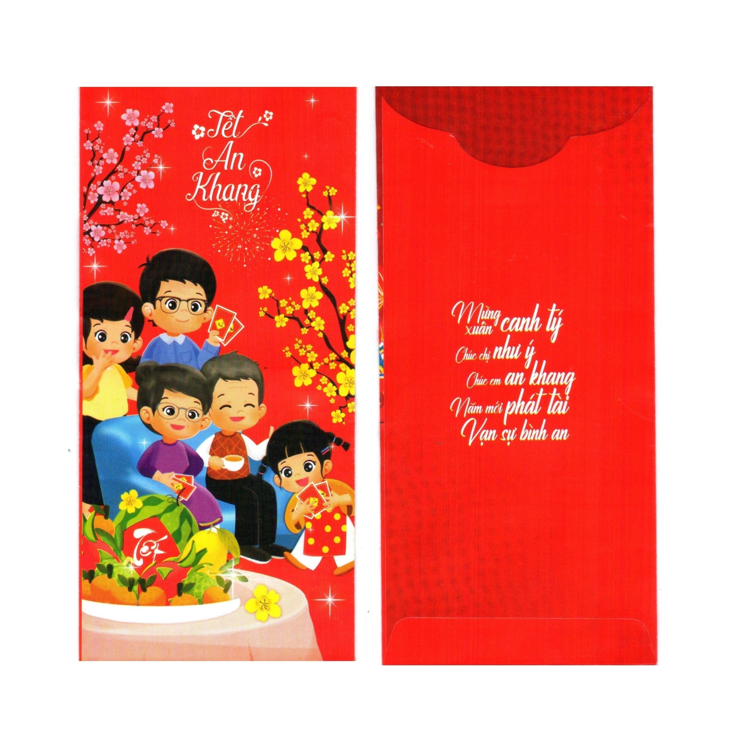 Xấp Bao Lì Xì Chúc Mừng Năm Mới - 24 bao /xấp