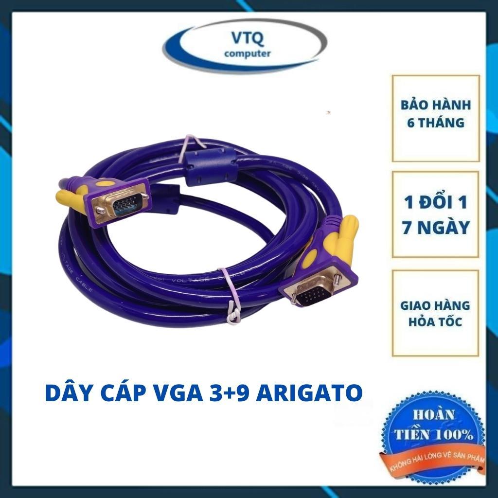 Dây VGA arigato lõi đồng 3m hàng chuẩn 3+9 ARIGATO chất lượng cao-cáp 2 đầu VGA đực xịn tốt chống nhiễu