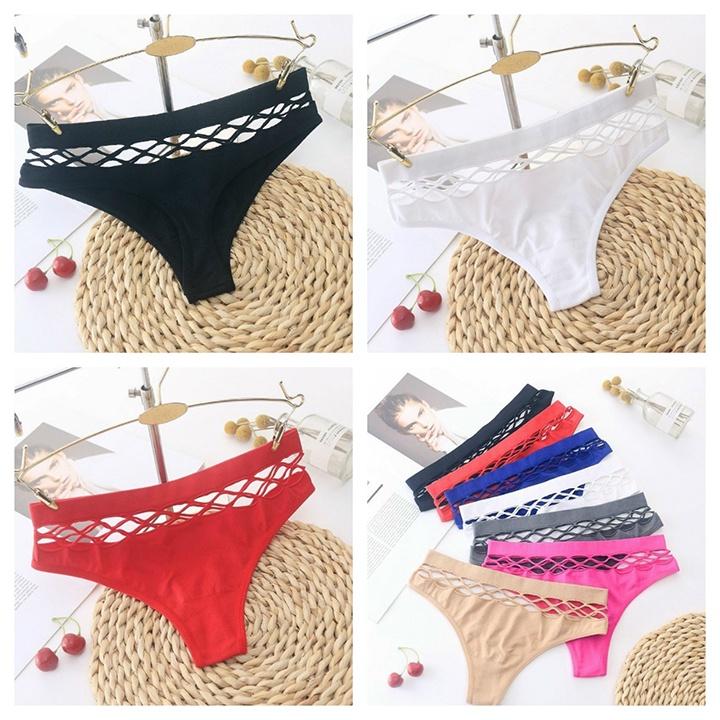 Quần Lọt Khe Nữ ️️ Quần Lót Lọt Khe cotton bông sexy Cao Cấp cạp dây chéo cá tính